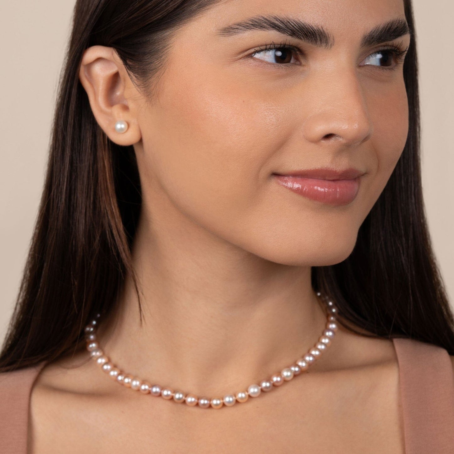 6.5-7.0 mm Multicolor Freshadama Freshwater Pearl Necklace