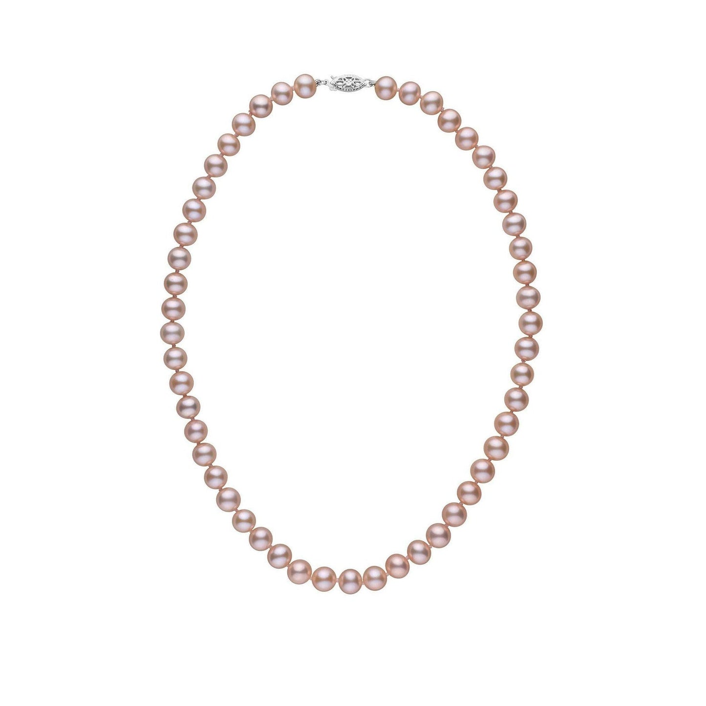 7.5-8.0 mm AA+ Lavender Freshwater Pearl Necklace