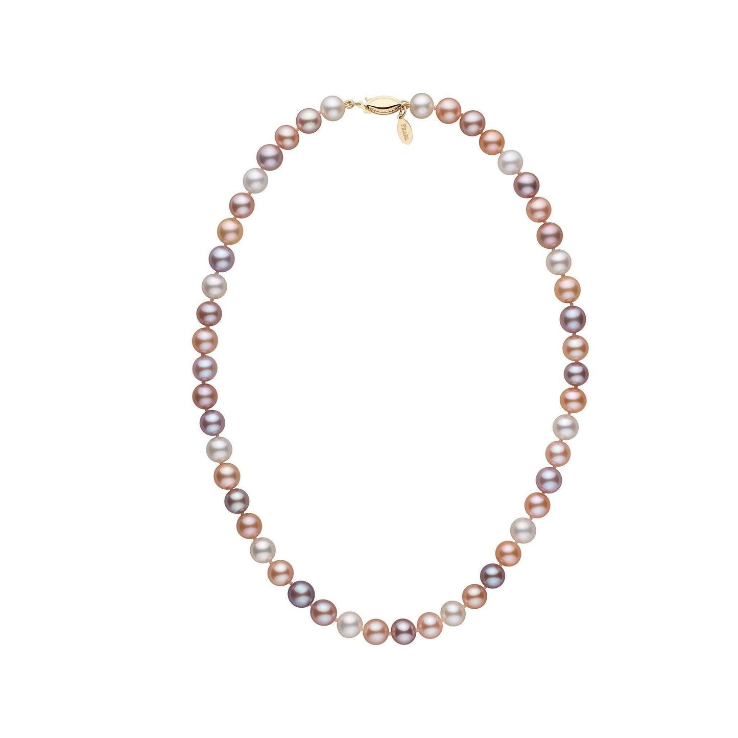 7.5-8.0 mm Multicolor Freshadama Freshwater Pearl Necklace