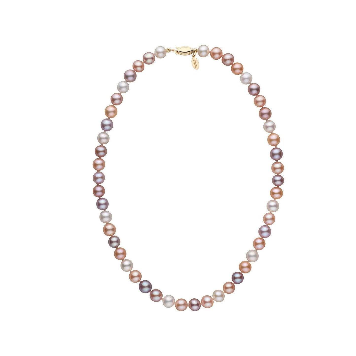 7.5-8.0 mm Multicolor Freshadama Freshwater Pearl Necklace