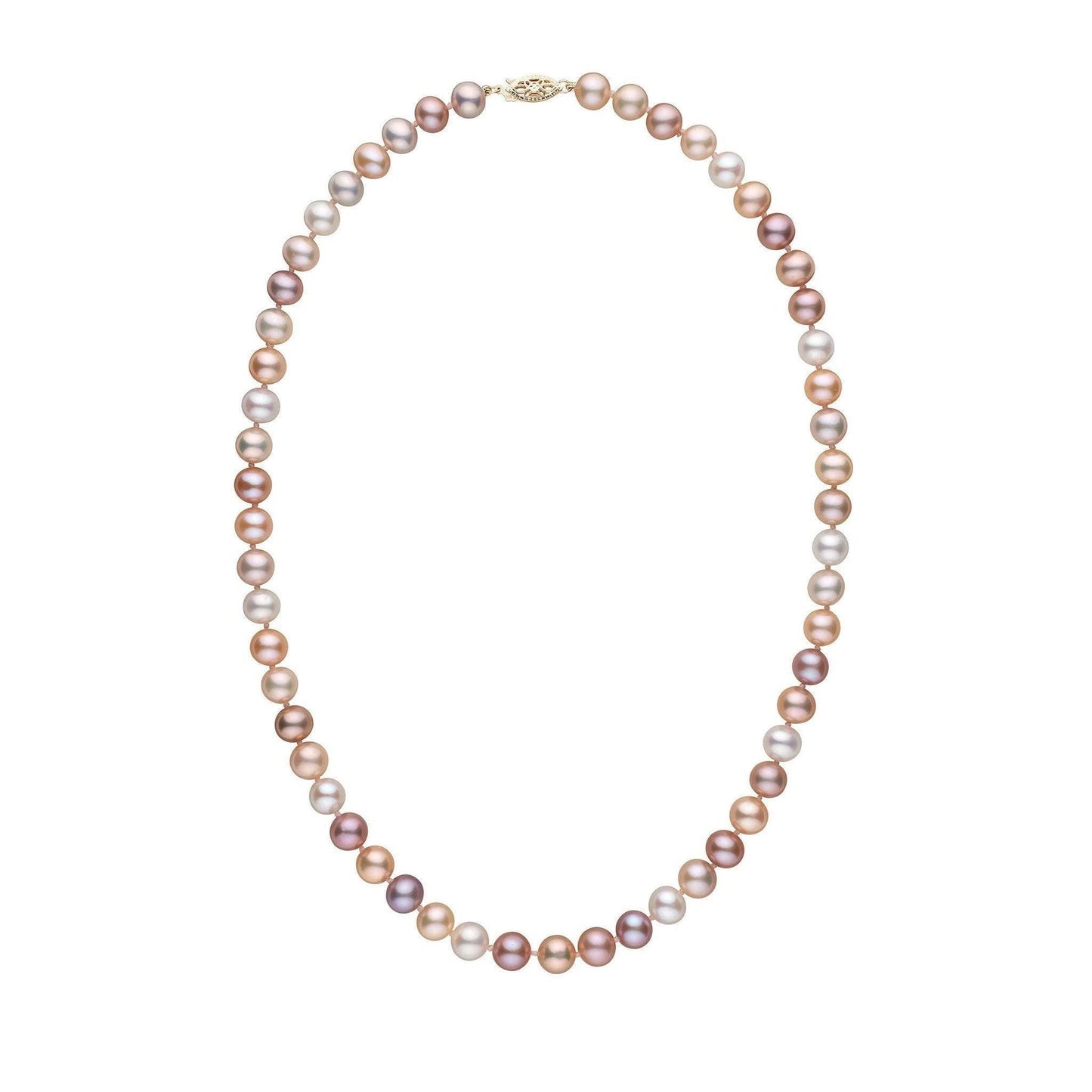 7.5-8.0 mm AA+ Multicolor Freshwater Pearl Necklace
