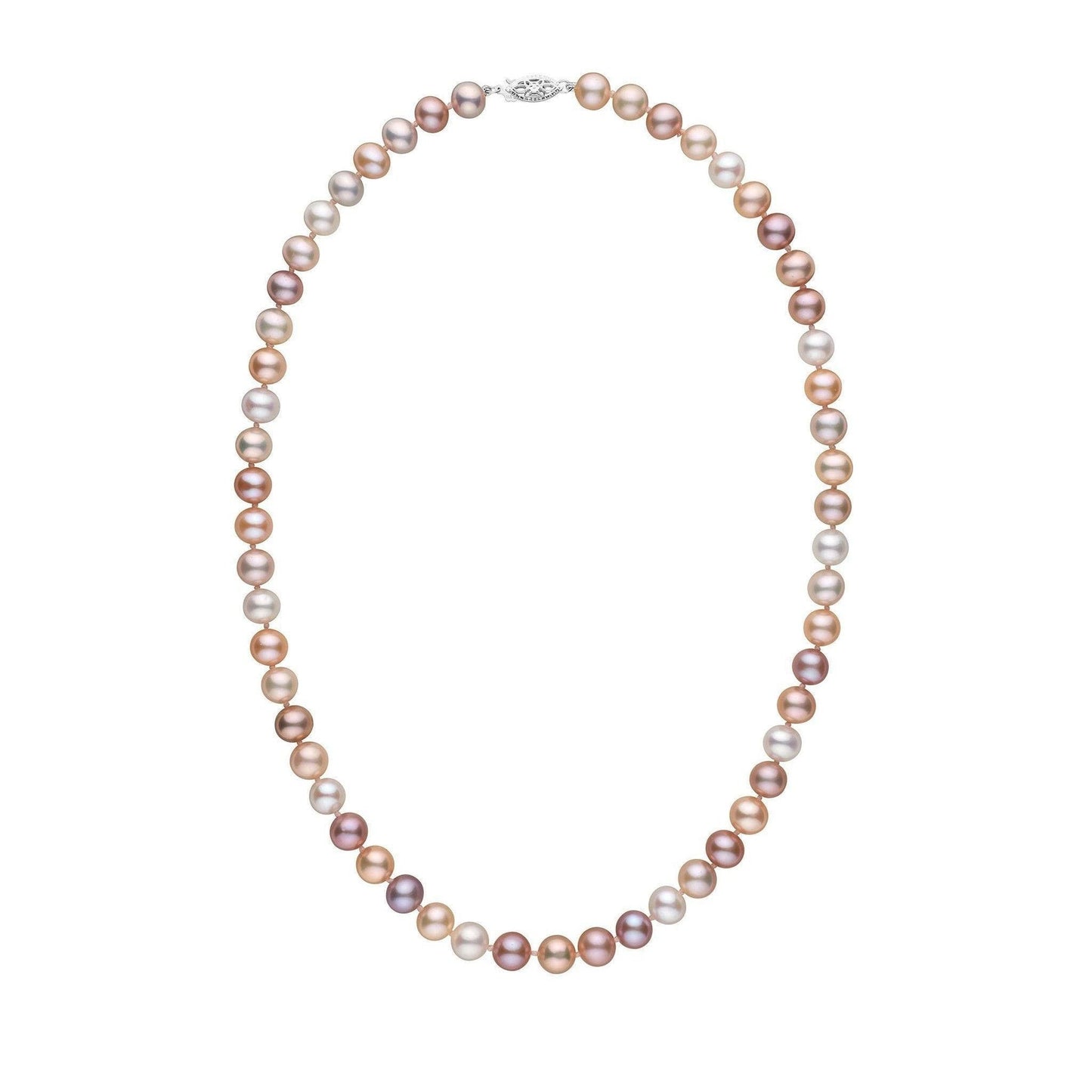 7.5-8.0 mm AA+ Multicolor Freshwater Pearl Necklace