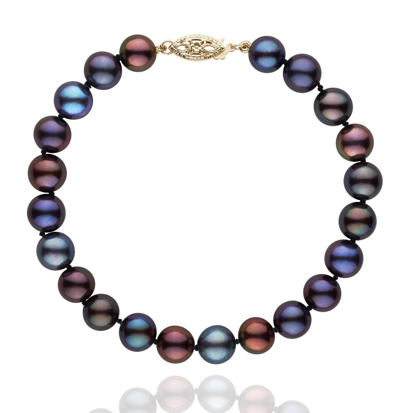 7.5-8.0 mm Black Freshwater AAA Pearl Bracelet