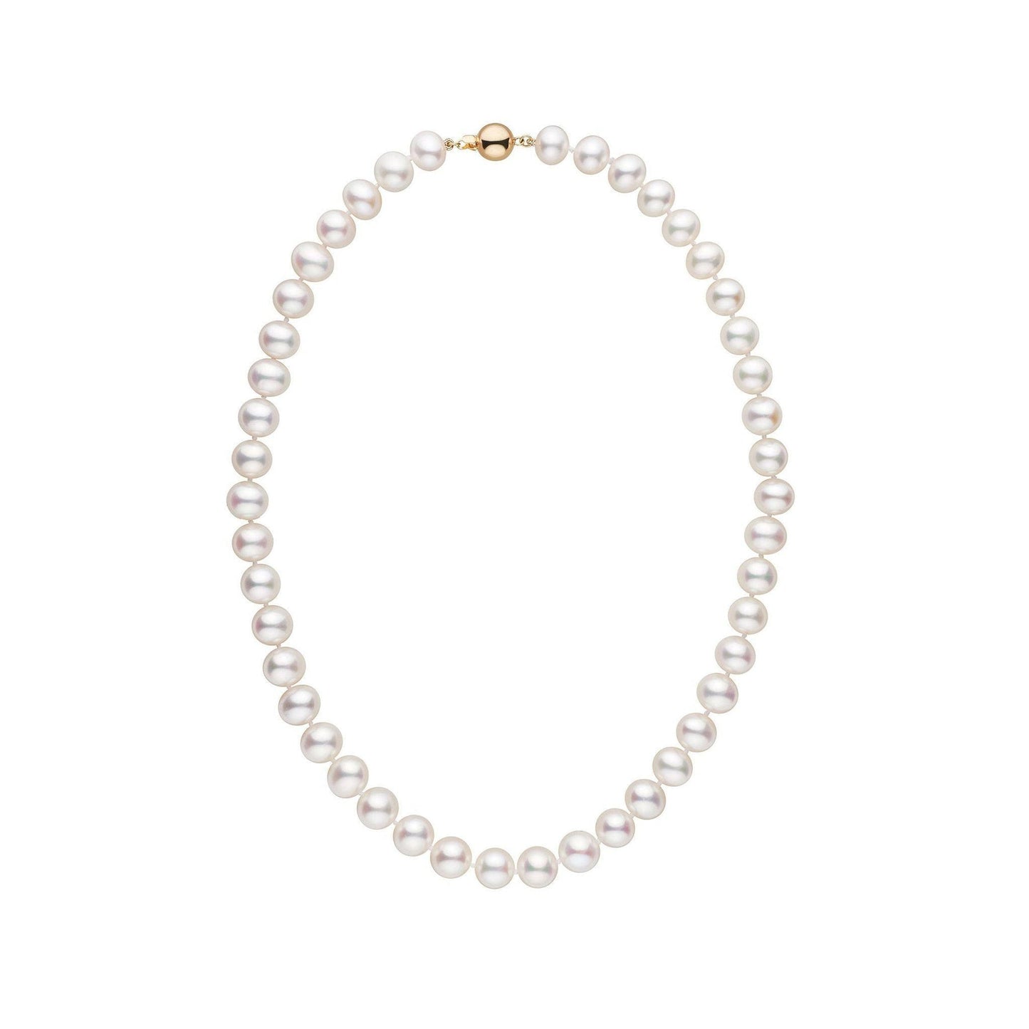 8.5-9.0 mm AA+ White Freshwater Pearl Necklace