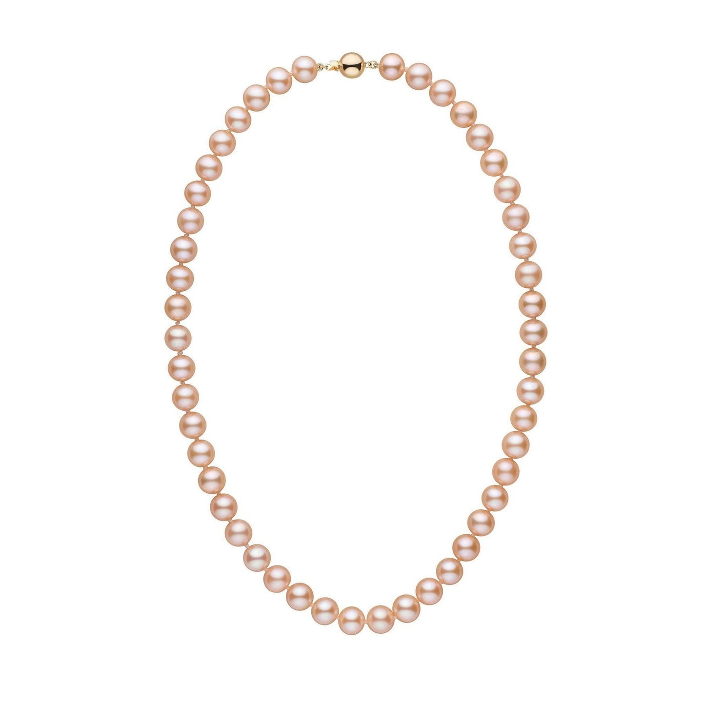 8.5-9.0 mm AAA Pink to Peach Freshwater Pearl Necklace