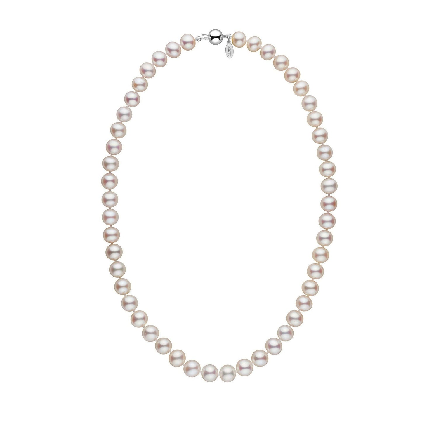 8.5-9.0 mm White Freshadama Freshwater Pearl Necklace