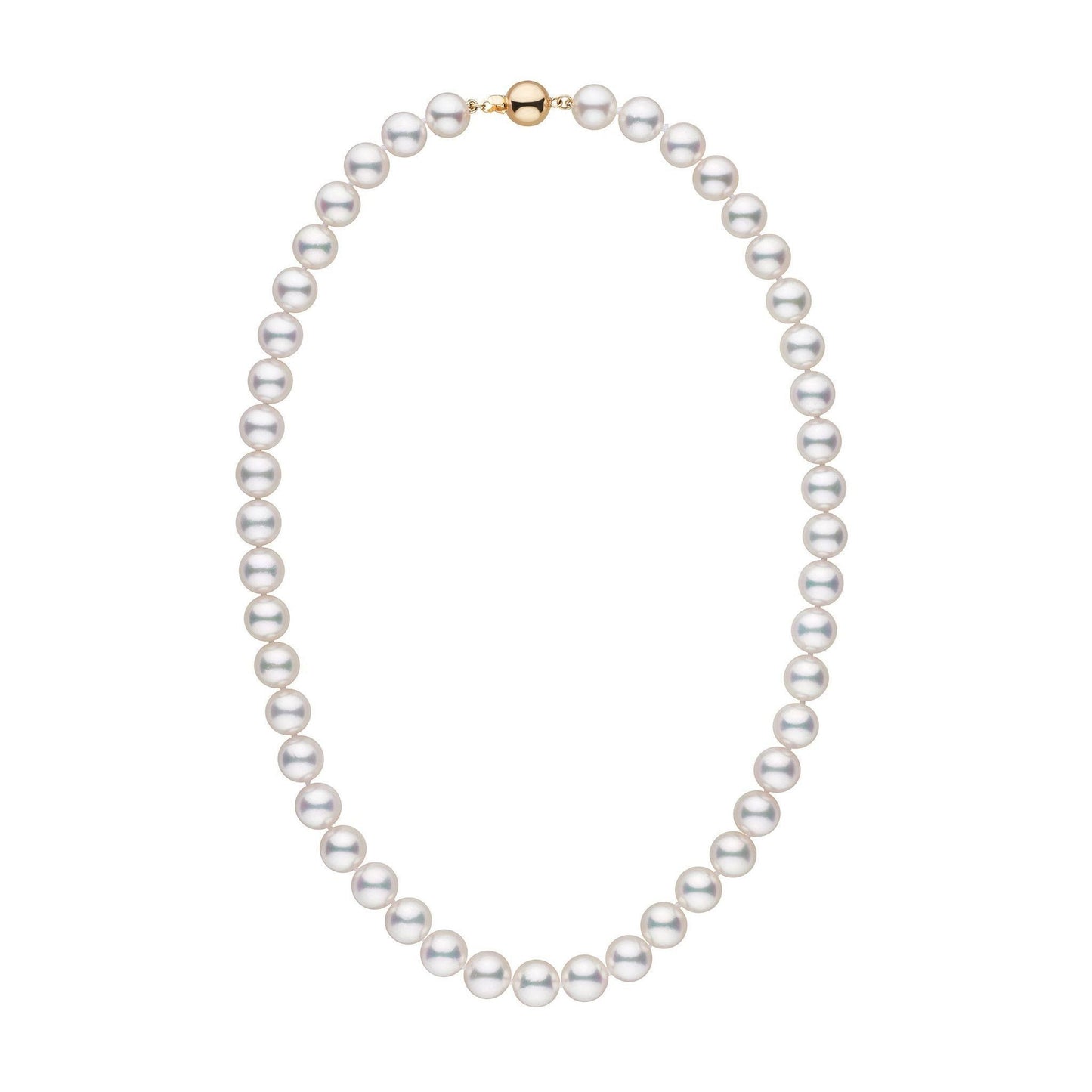 9.0-9.5 mm AAA White Akoya Pearl Necklace