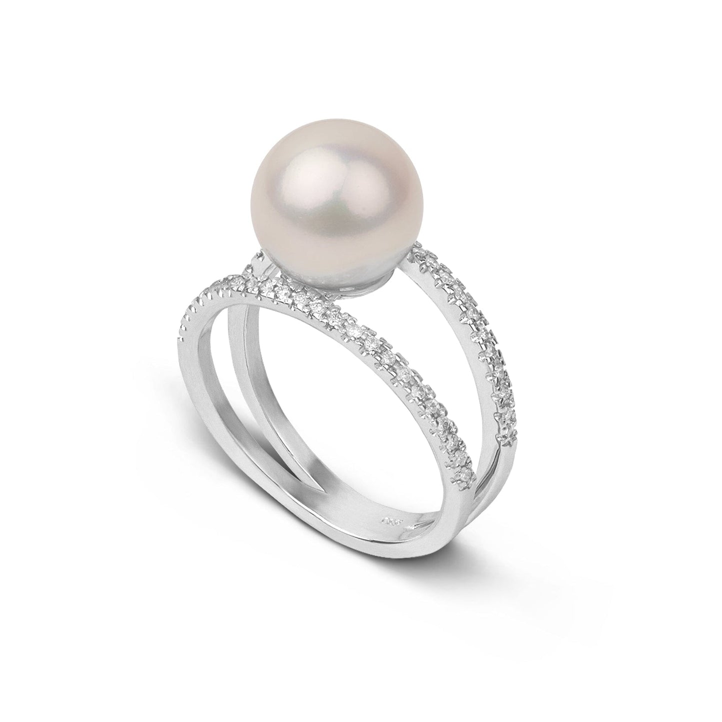 Bridge Collection 9.0-10.0 mm Freshadama Pearl and Diamond Ring