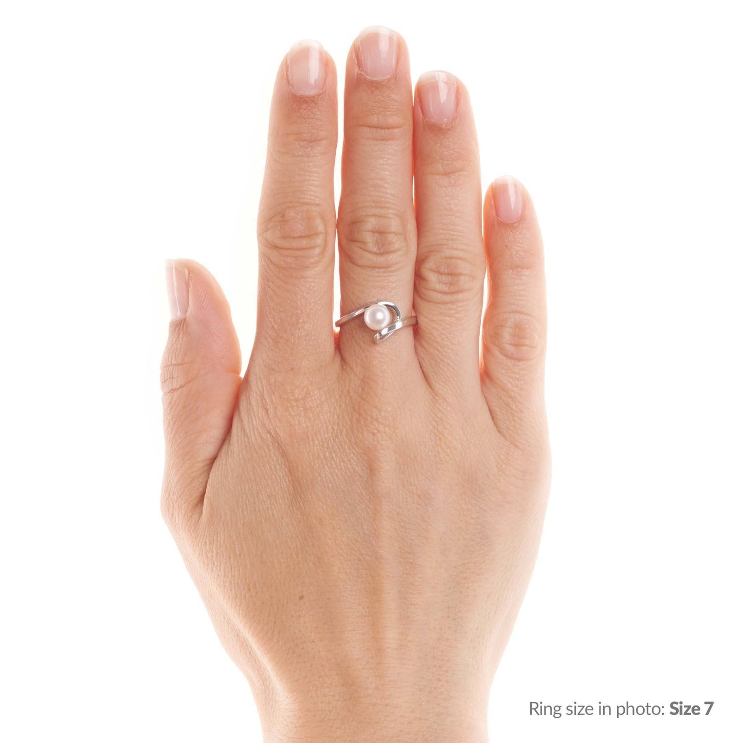 Cursive Collection 6.0-6.5 mm Akoya Pearl Ring