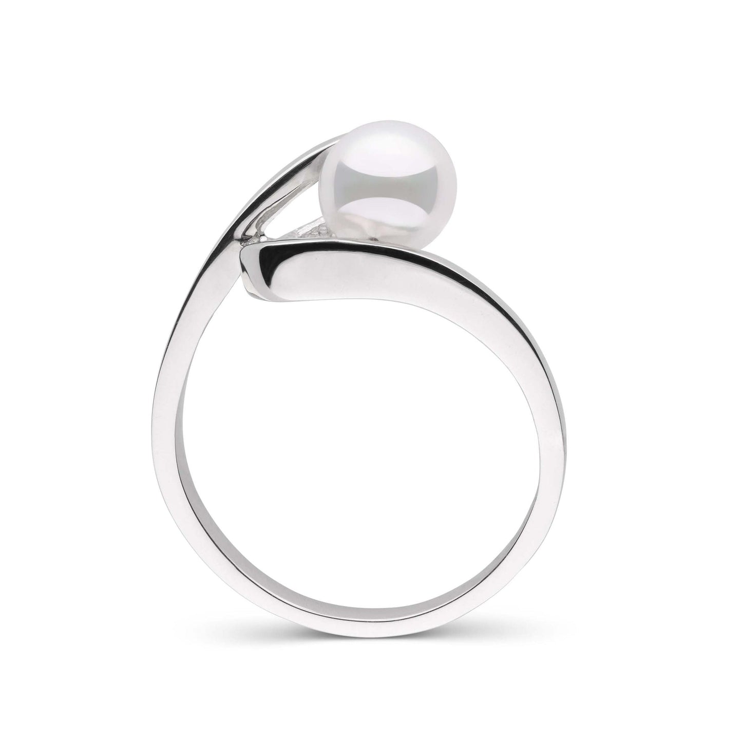 Cursive Collection 6.0-6.5 mm Akoya Pearl Ring