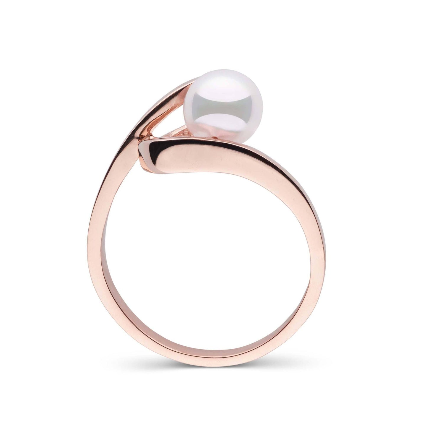 Cursive Collection 6.0-6.5 mm Akoya Pearl Ring