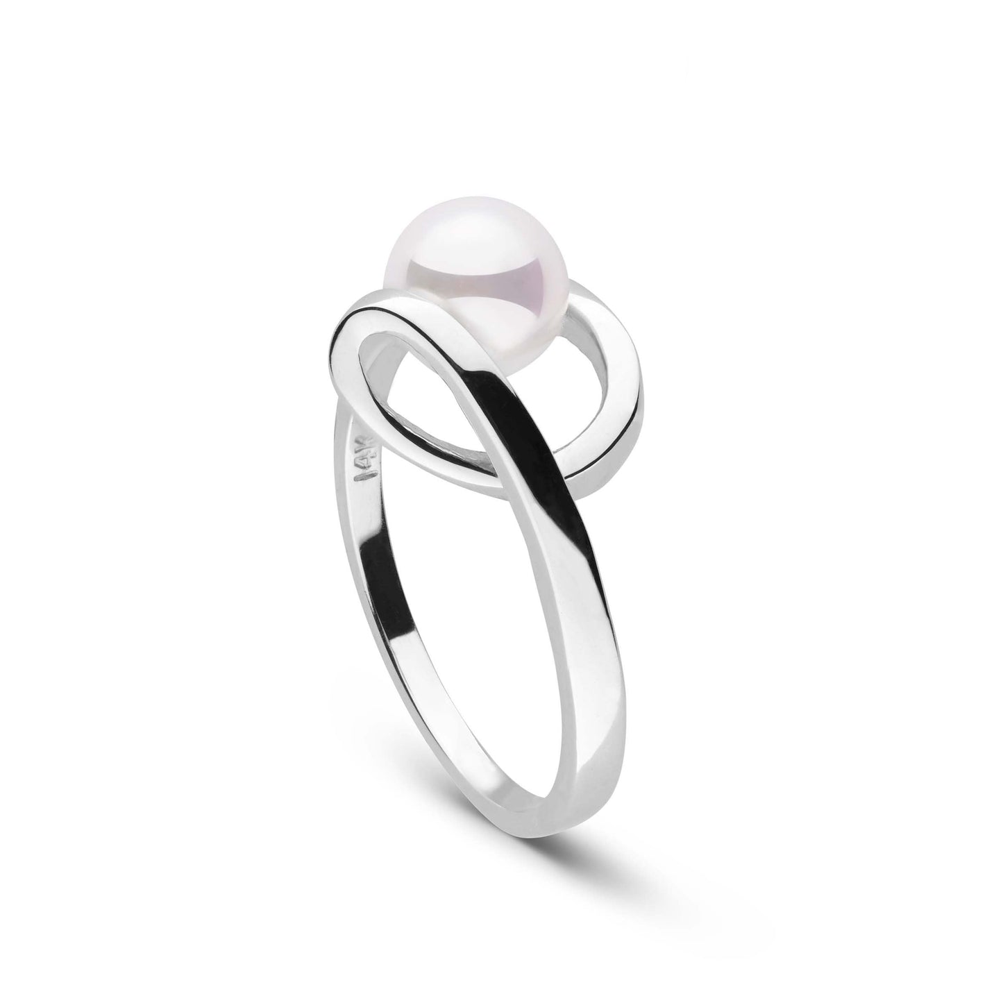 Cursive Collection 6.0-6.5 mm Akoya Pearl Ring