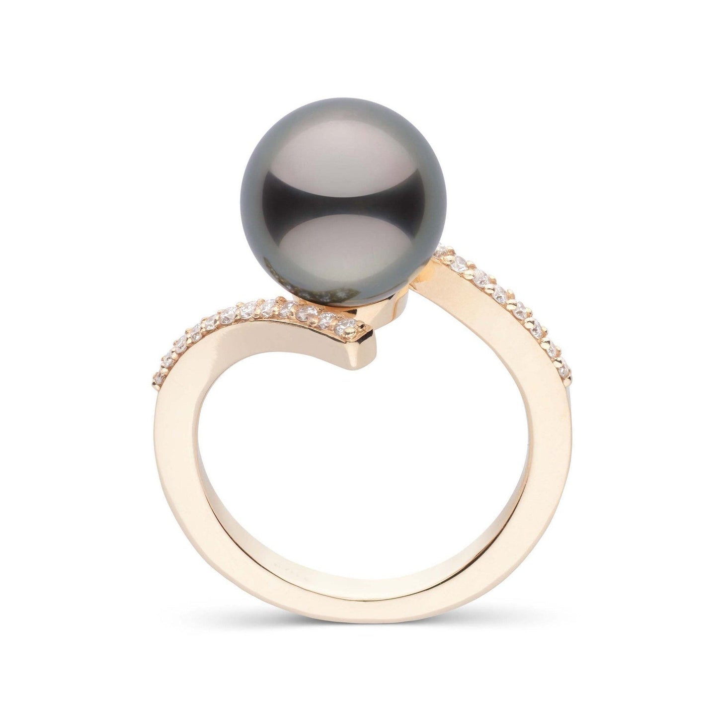 Karma Collection 9.0-10.0 mm Tahitian Pearl and Diamond Ring