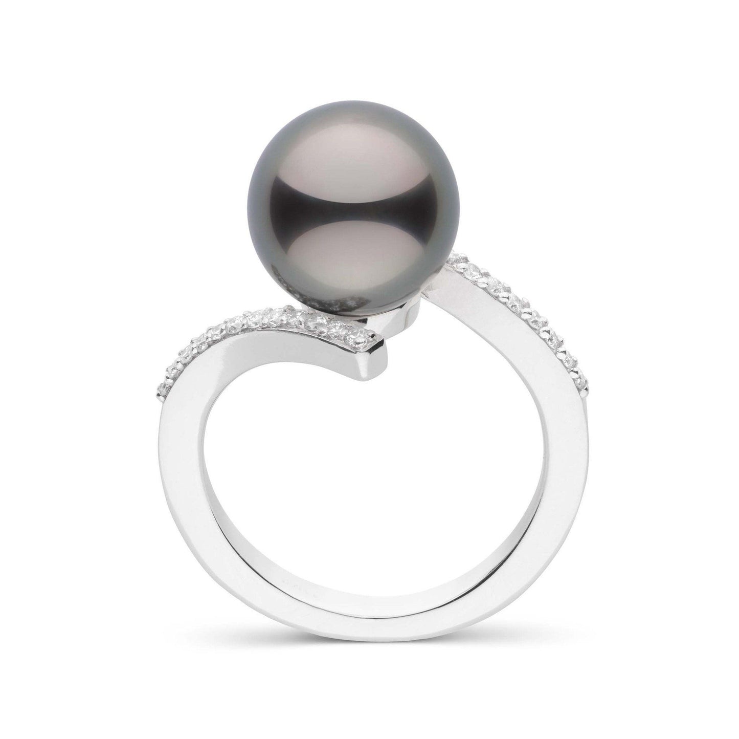 Karma Collection 9.0-10.0 mm Tahitian Pearl and Diamond Ring