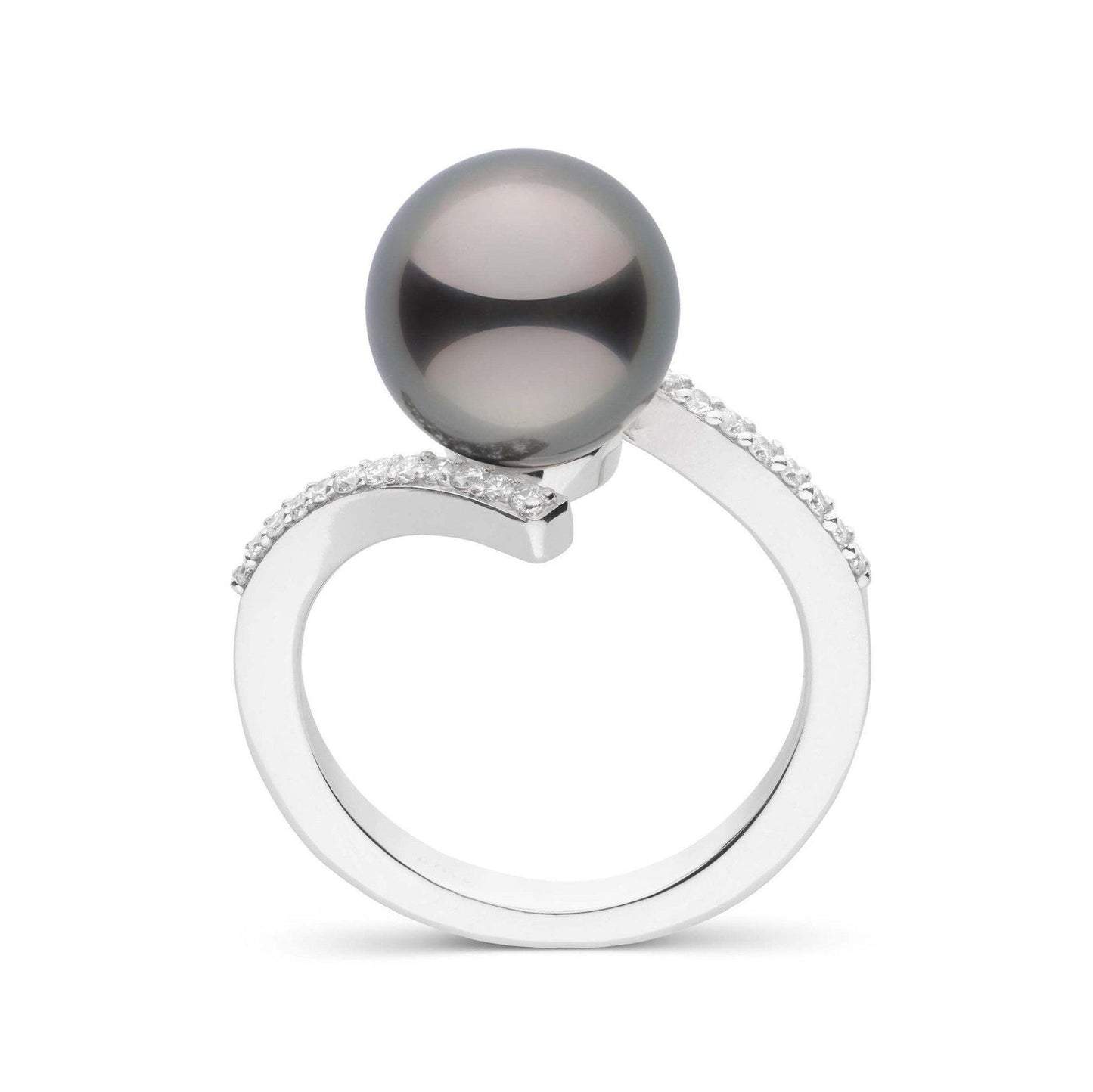 Karma Collection 9.0-10.0 mm Tahitian Pearl and Diamond Ring
