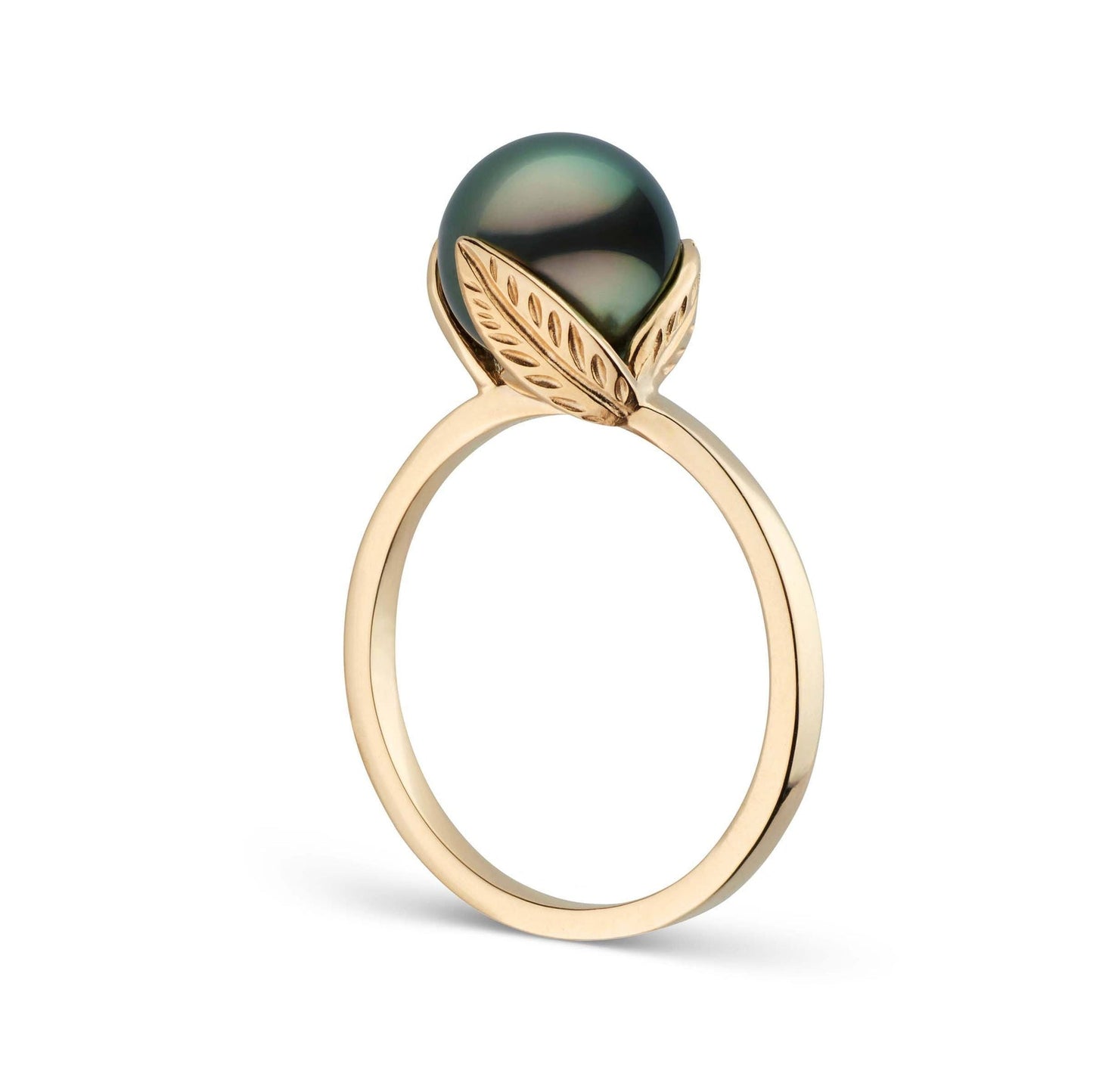 Leaf Collection 8.0-9.0 mm Tahitian Pearl Ring