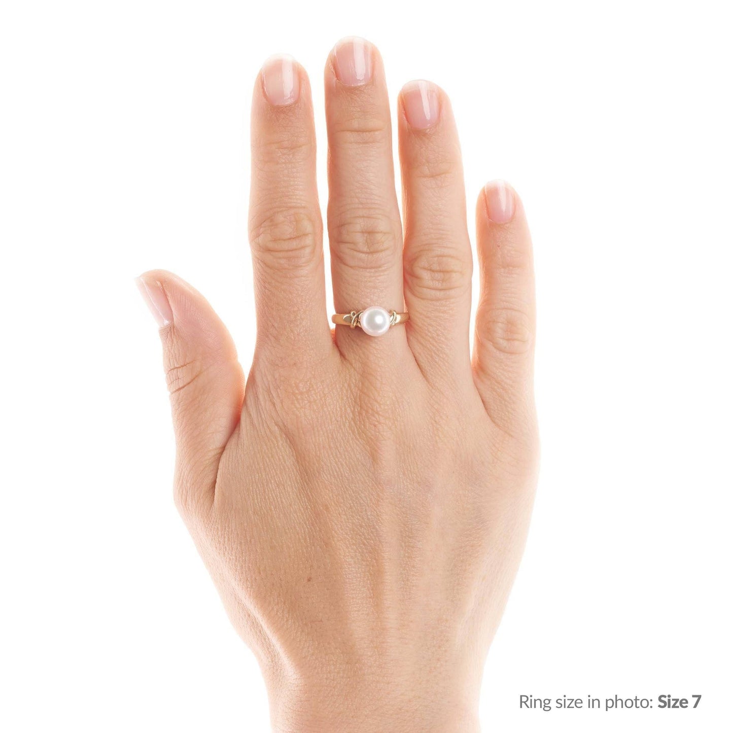 Love Collection 7.0-7.5 mm Akoya Pearl Ring