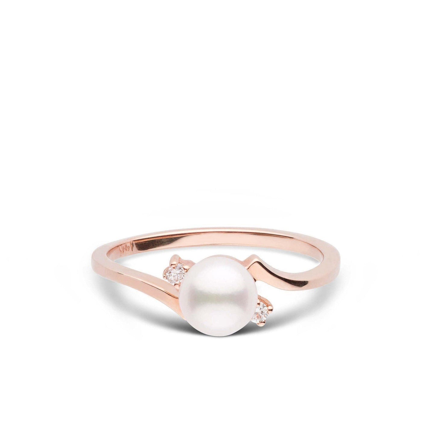 Starlight Collection 6.0-6.5 mm Akoya Pearl and Diamond Ring