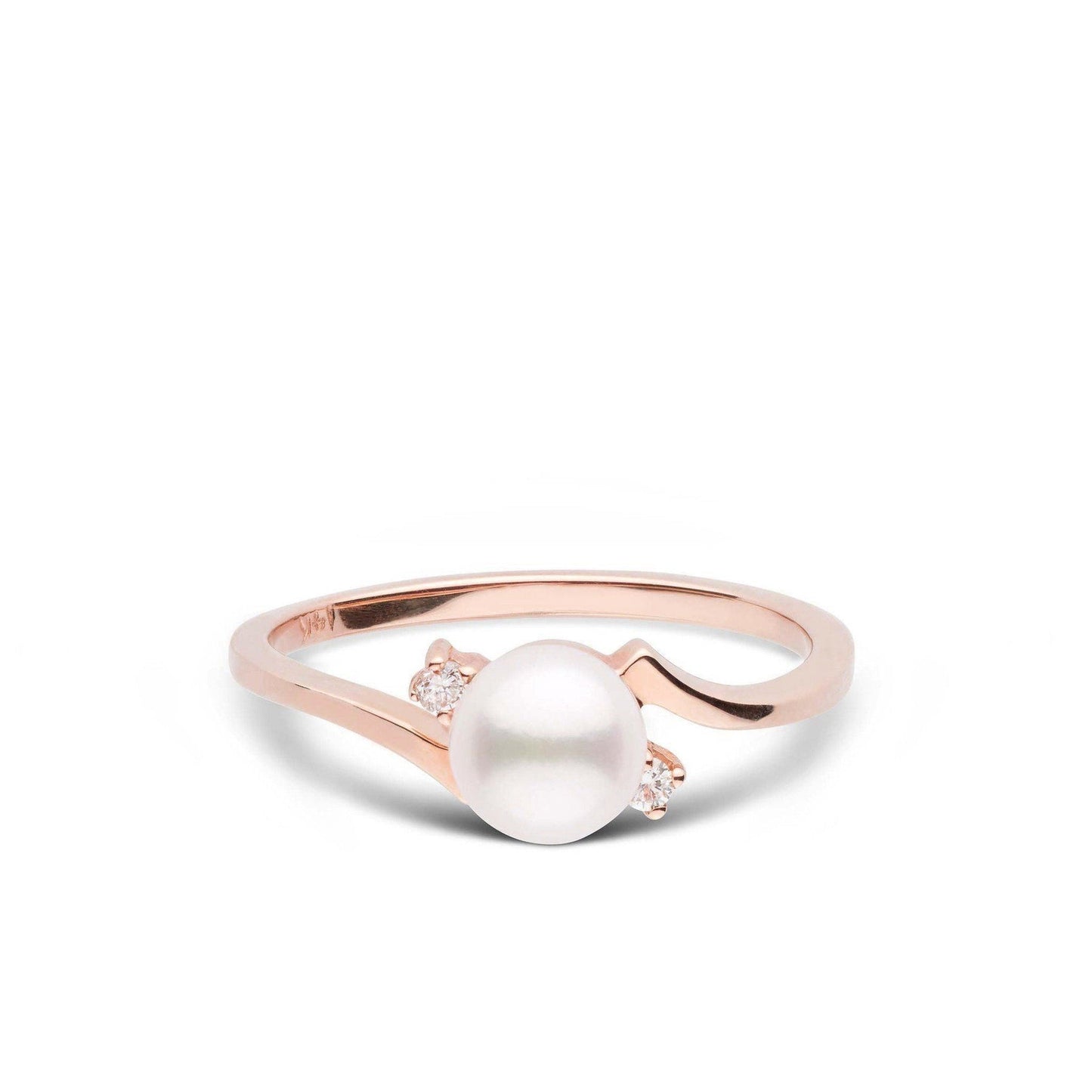 Starlight Collection 6.0-6.5 mm Akoya Pearl and Diamond Ring
