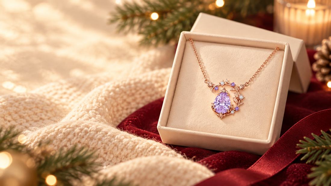 Meaningful Christmas pendant necklace gift for her