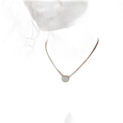 Emerald Cut Lab Diamond Bezel Necklace