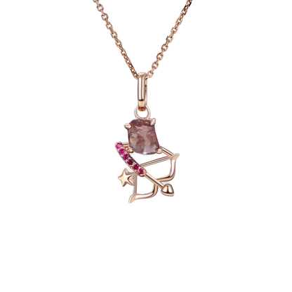 Sagittarius Bow and Arrow Pendant Necklace