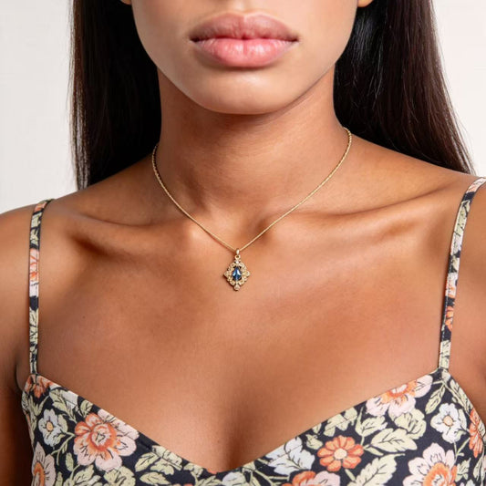 Kite Cut Alexandrite Necklace 14k Rose Gold Color Changing Pendant, June Birthstone Gift for Her