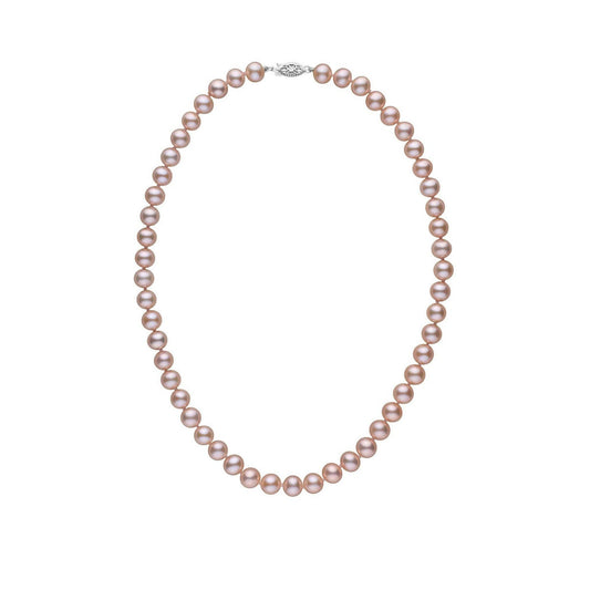 7.5-8.0 mm AA+ Lavender Freshwater Pearl Necklace