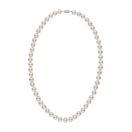 7.5-8.0 mm AAA White Freshwater Pearl Necklace