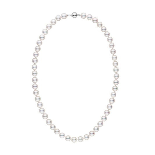 8.0-8.5 mm AAA White Akoya Pearl Necklace