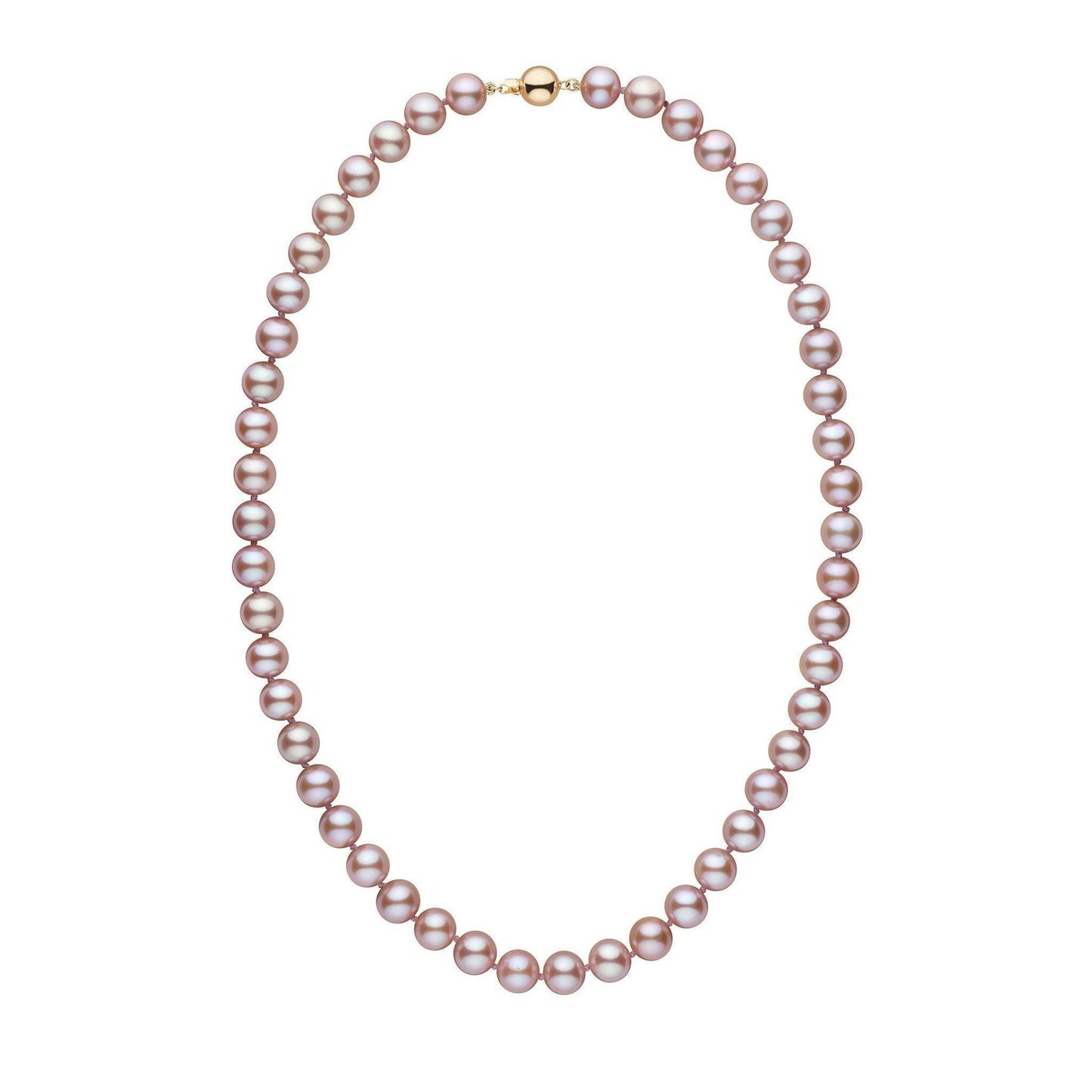 8.5-9.0 mm AA+ Lavender Freshwater Pearl Necklace