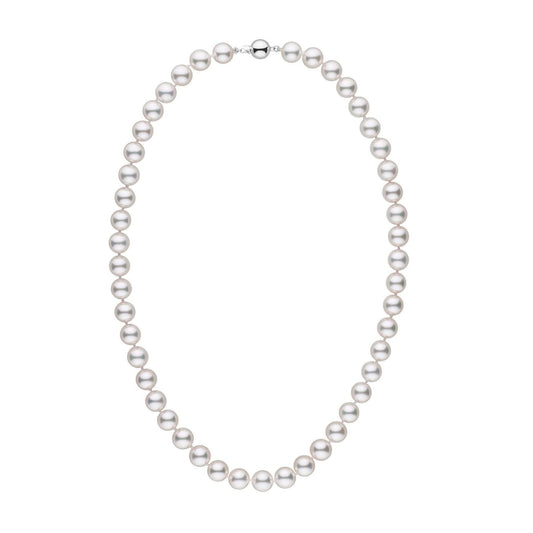 8.5-9.0 mm AA+ White Akoya Pearl Necklace