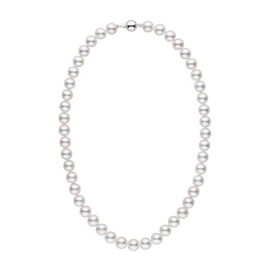 9.0-9.5 mm AAA White Akoya Pearl Necklace
