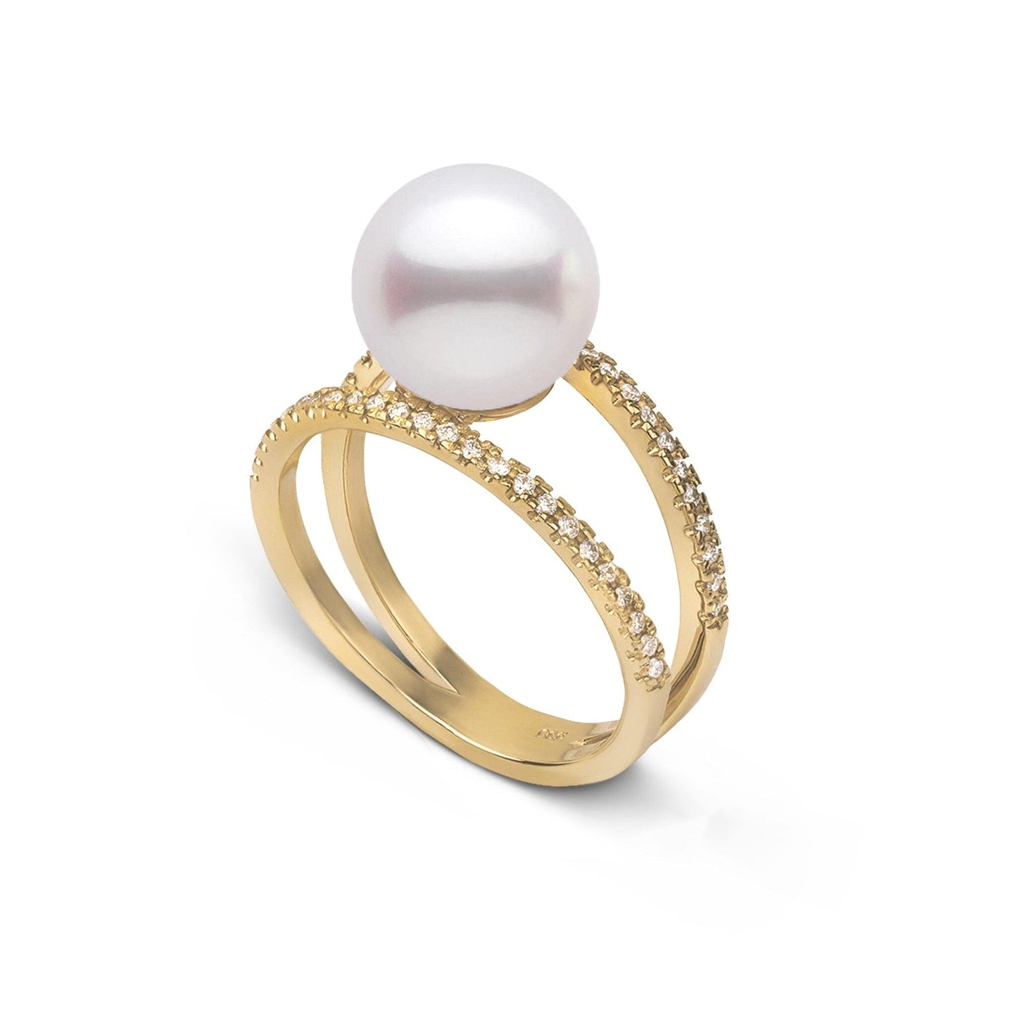 Bridge Collection 9.0-10.0 mm Freshadama Pearl and Diamond Ring