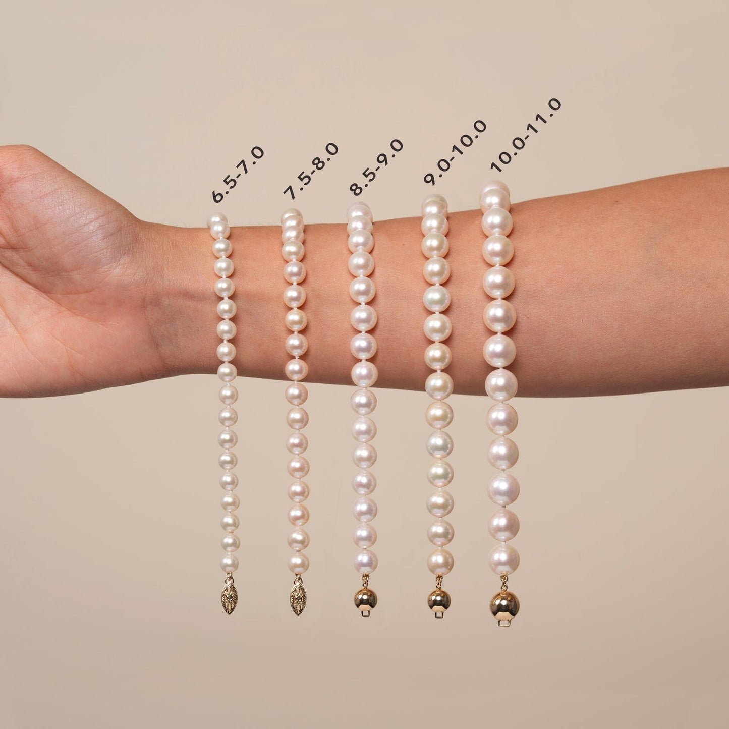 7.5-8.0 mm AAA White Freshwater Pearl Bracelet