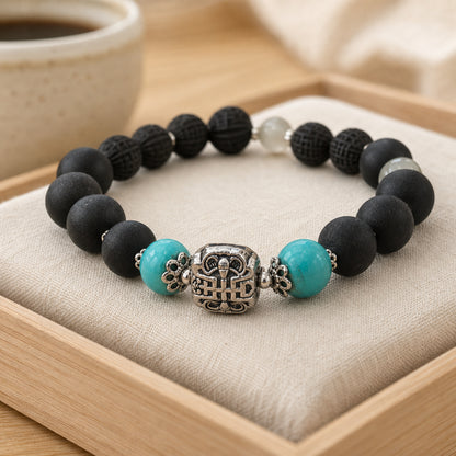 Five Element Water Incense Bead Bracelet for Everyday Ritual