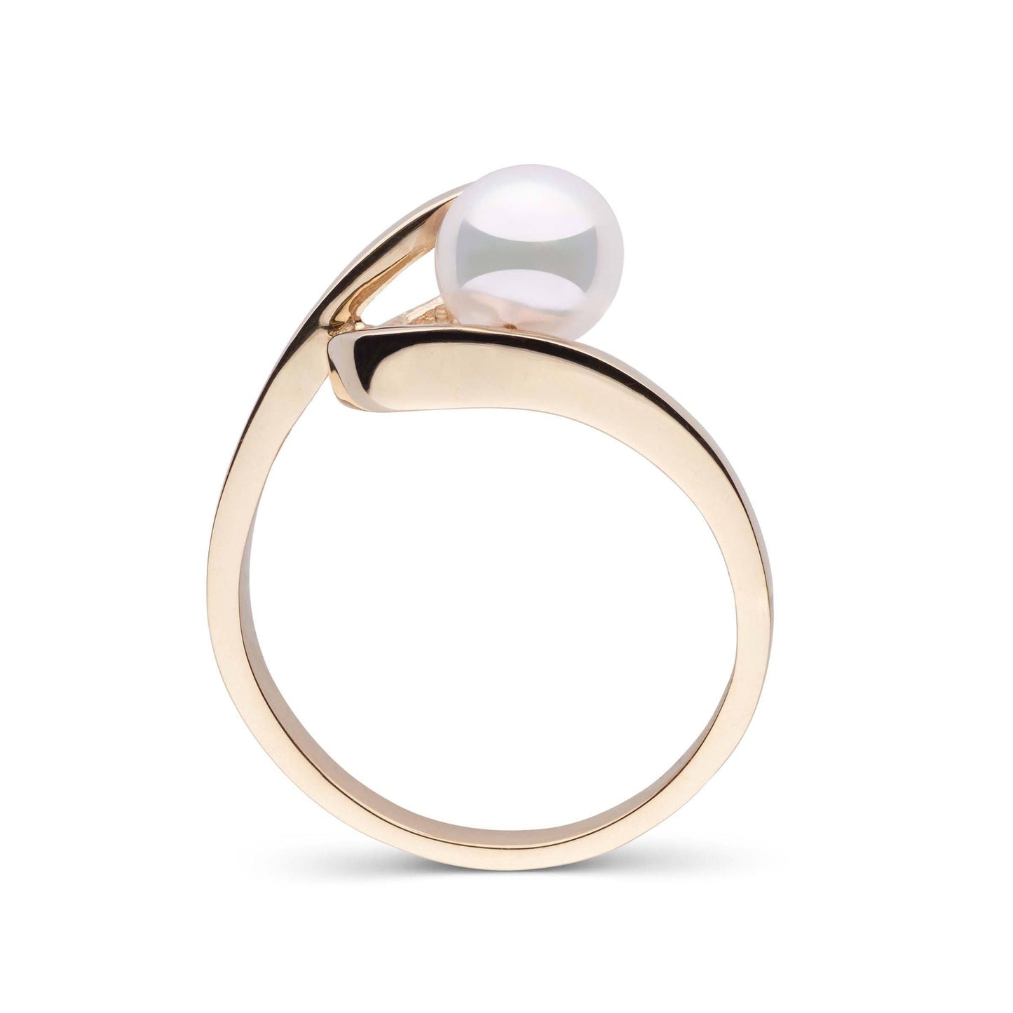 Cursive Collection 6.0-6.5 mm Akoya Pearl Ring