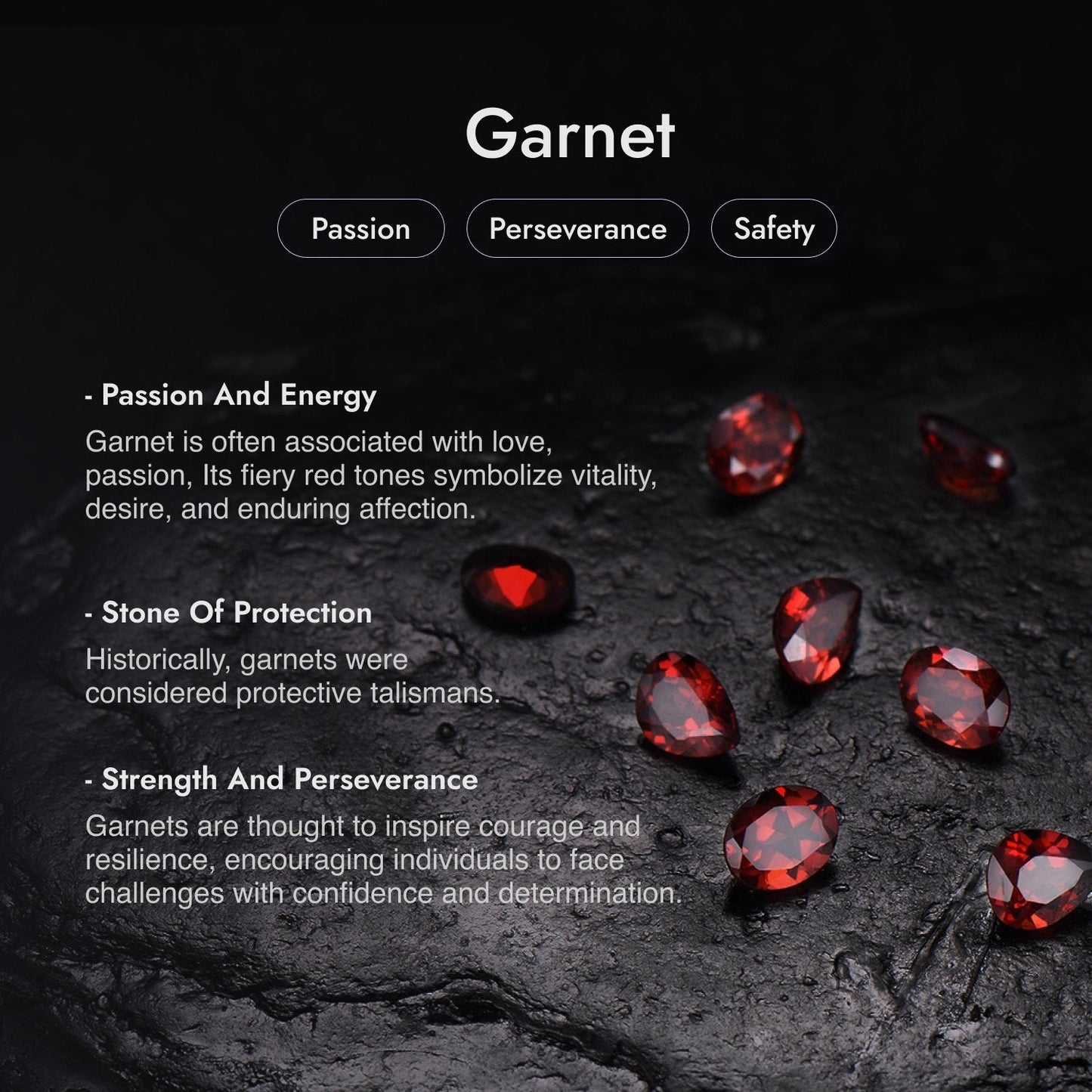 Kite Cut Natural Garnet Black Diamond Stud Earrings Moon Goithic Masonic Earrings