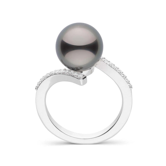 Karma Collection 9.0-10.0 mm Tahitian Pearl and Diamond Ring