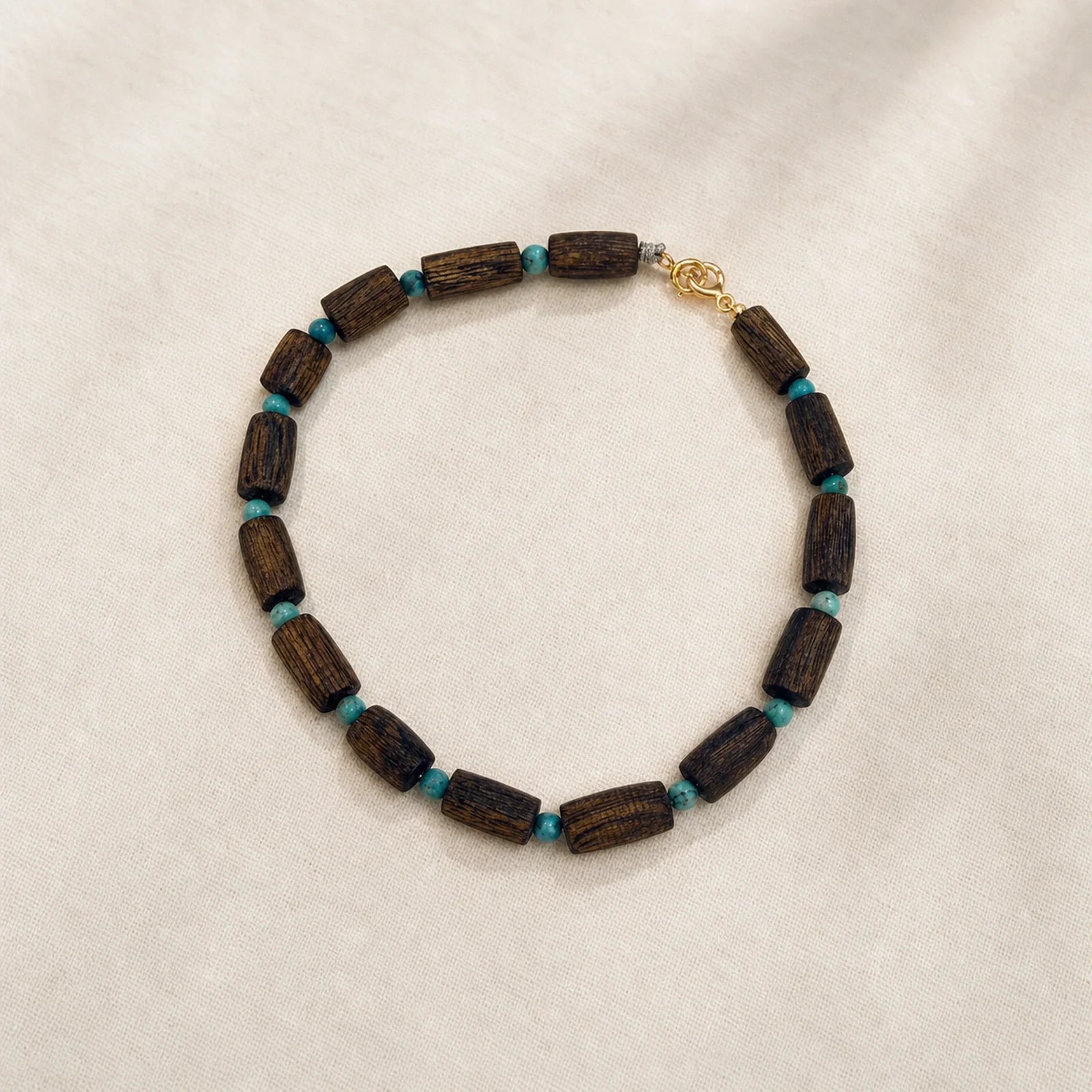 Kynam Agarwood Lapis Lazuli Bracelet for Focus - WhisperVow standard product photo