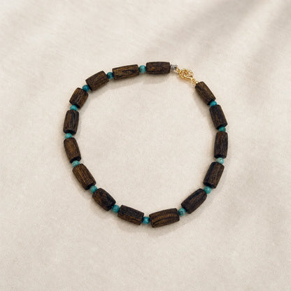 Kynam Agarwood Lapis Lazuli Bracelet for Focus - WhisperVow standard product photo