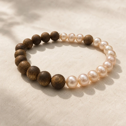 Kynam Agarwood Pearl Bracelet for Her - WhisperVow standard product photo