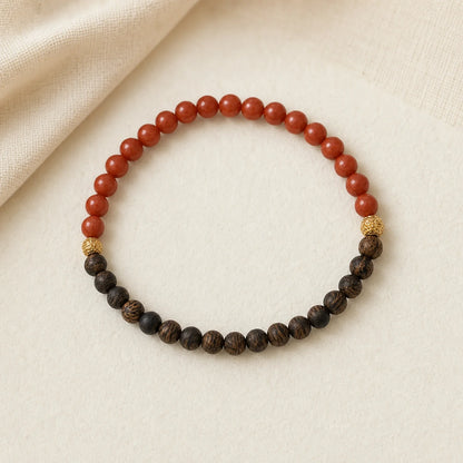 Kynam Agarwood Red Agate Bracelet for Confidence - WhisperVow standard product photo