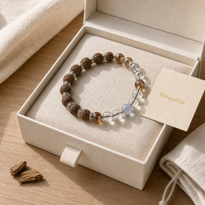 Osmanthus Scent Double Happiness Bead Bracelet gift box view