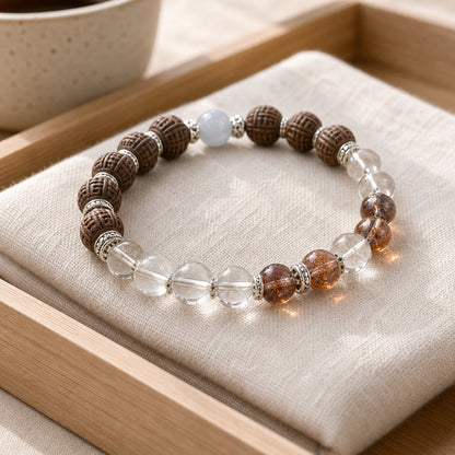 Osmanthus Scent Double Happiness Bead Bracelet side view