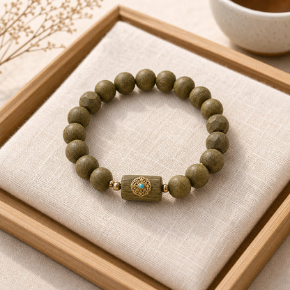 Osmanthus Scent Hexagonal Bead Bracelet front view