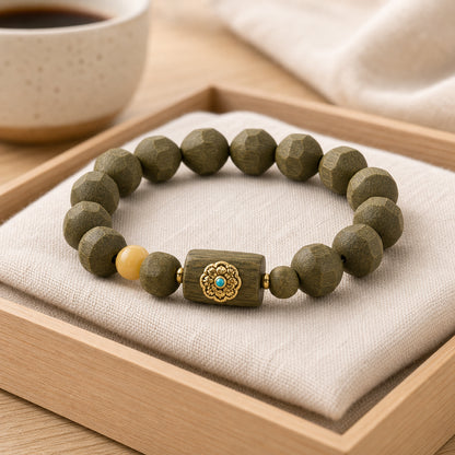 Osmanthus Scent Hexagonal Bead Bracelet side view
