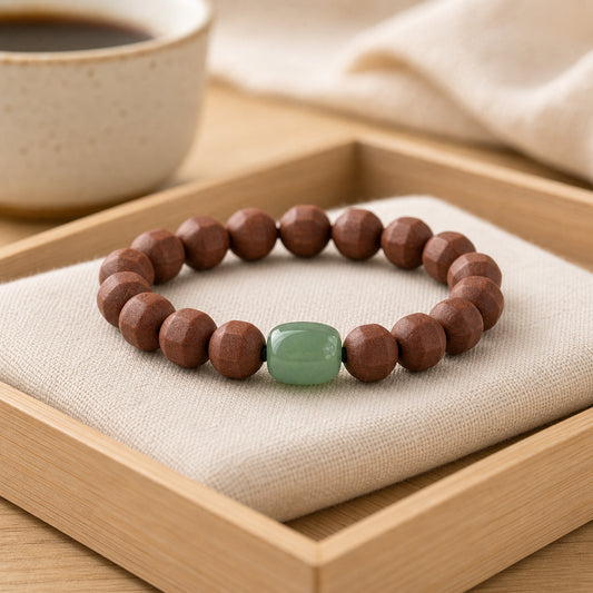Rose Scent Hexagonal Bead Bracelet