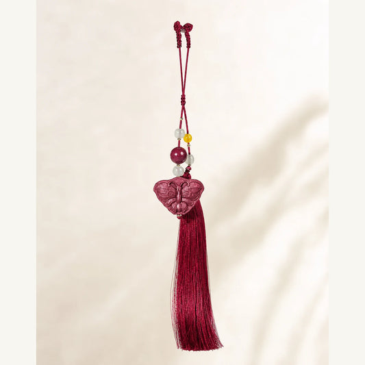 Rose Scent Butterfly Incense Pendant Charm front view by WhisperVow