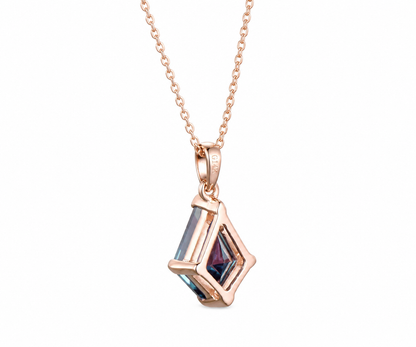 Whispervow Kite alexandrite necklace vintage unique pendant for women her gemstone anniversary bridal gift mother product view 4 of 4